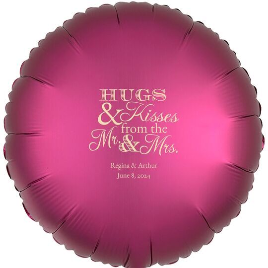 Hugs and Kisses Mylar Balloons